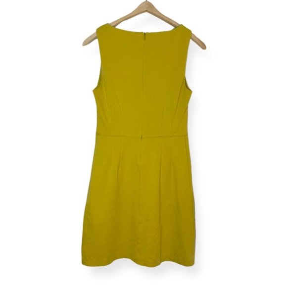 Boden Sarah Ponte Knit Dress in Mustard Yellow Green Size US 8R - Picture 4 of 8